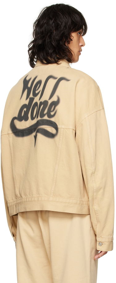 Jakke We11done We11done Trucker Denim Jacket Beige | WD-DJ3-22-376-U-BG, 2
