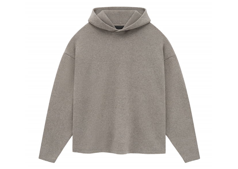 Sweatshirt Fear of God Core Collection Knit Hoodie Heather Grey Grå | 192SU244411F