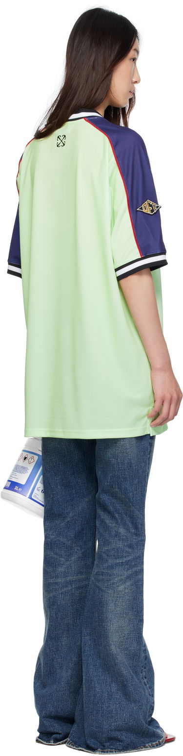 T-shirt Off-White Off-White Soccer T-Shirt Grøn | OWDH008S25JER0011427, 2