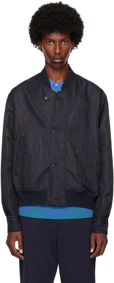 Bomberjakke Paul Smith PS Paul Smith Graphic Pattern Bomber Jacket Mørkeblå | M2R-872Y-N22133-49, 0