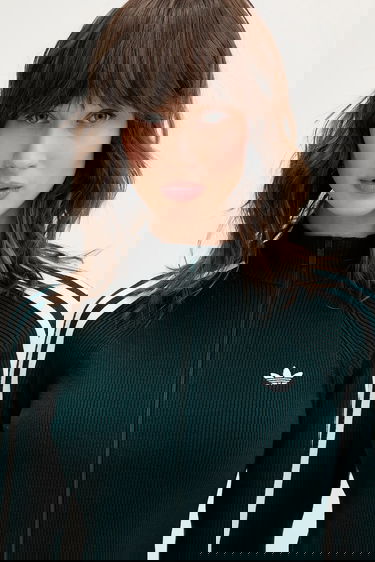 Sweater adidas Performance Adicolor Slim-Fit Knit Top Grøn | JY2599, 4