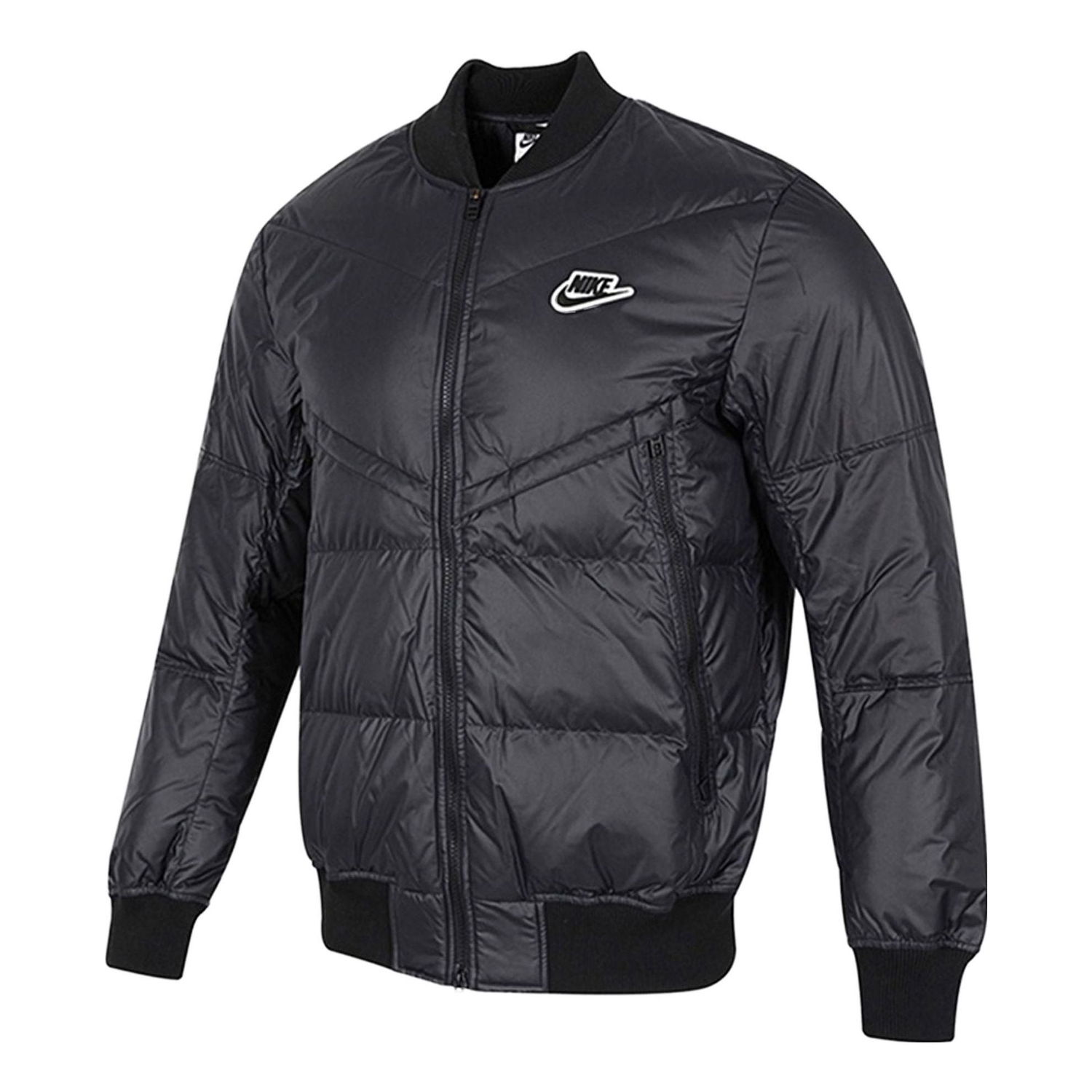 Bomberjakke Nike Puffer Bomber Jacket Sort | DV4275-010, 0