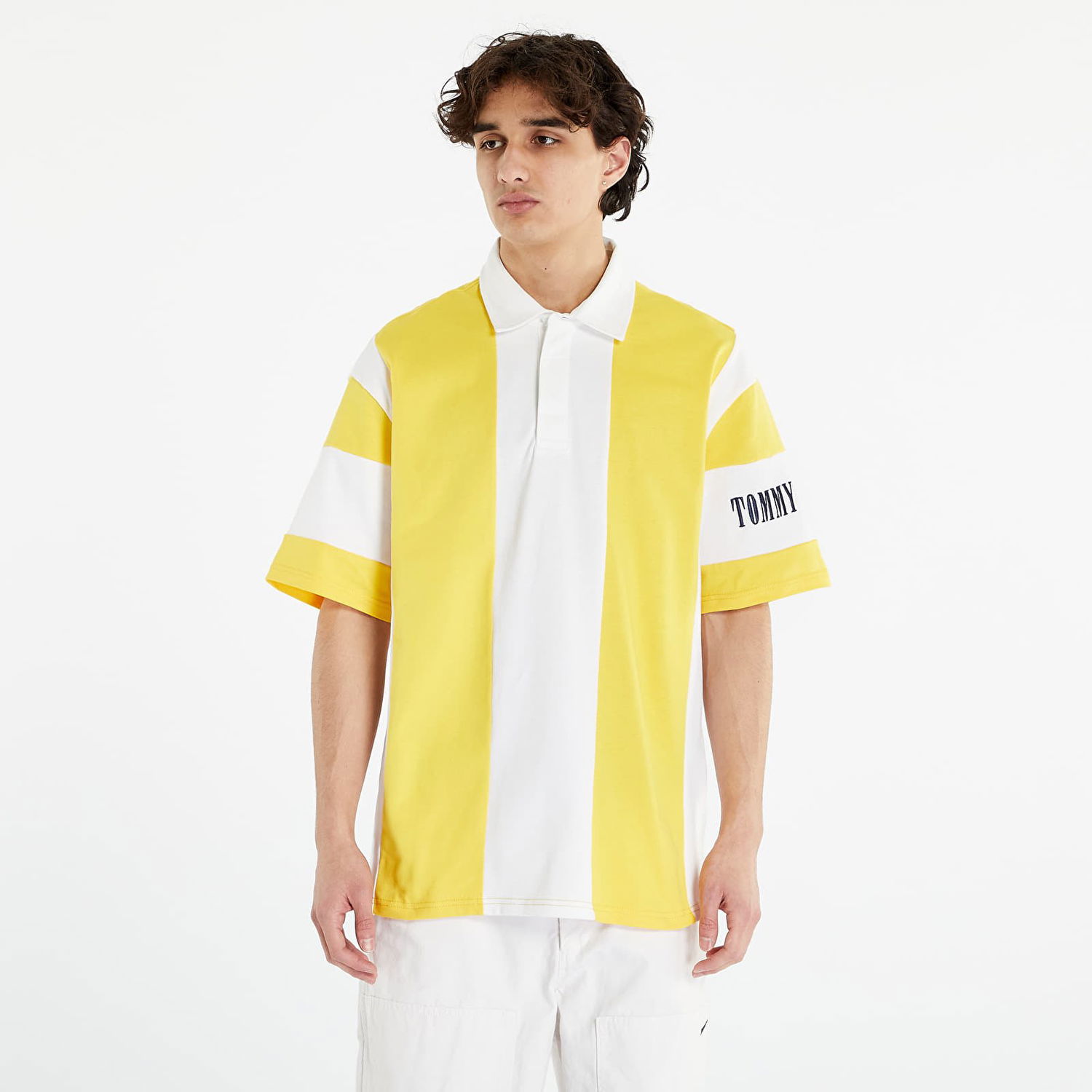 Polo skjorte Tommy Hilfiger Oversized Archive Polo Star Fruit Gul | DM0DM16300 ZGQ, 1