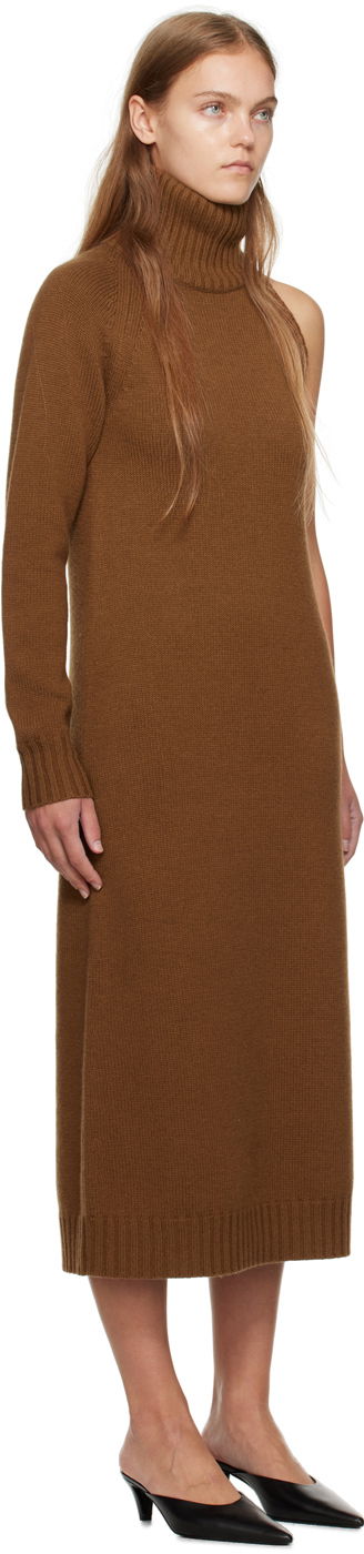 Kjole Max Mara Max Mara Single-Shoulder Midi Dress Brun | 2313262536600 MM12127, 1