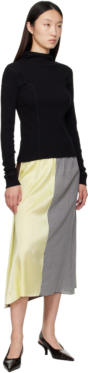 Sweatshirt Baserange Baserange Hanifa Ribbed Hoodie Sort | TTHH-RCR-AU25, 3