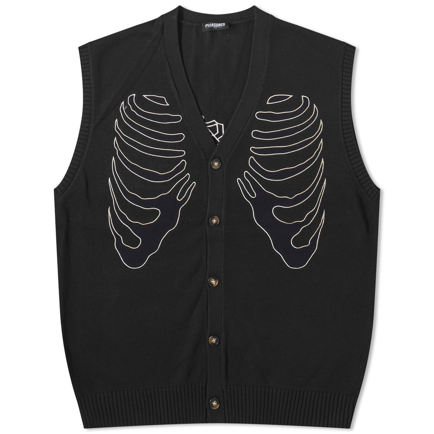 Vest Pleasures Cage Sweater Vest Sort | P23F038-BLK, 0