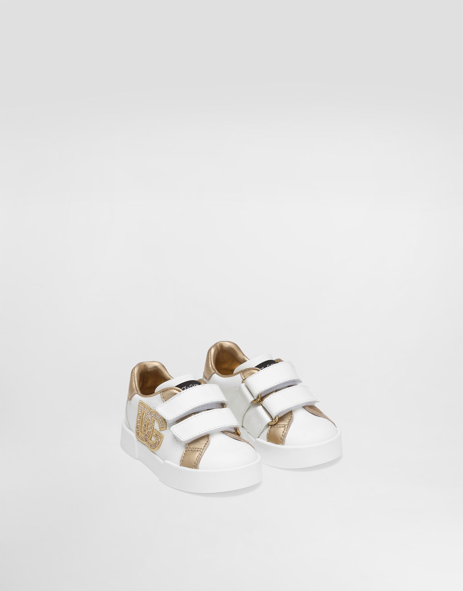 Tilbehør Dolce & Gabbana Dolce & Gabbana Calfskin Laminate First Steps 19-26 Hvid | DN0227AW61689662, 1