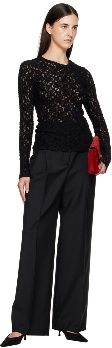 T-shirt Max Mara Max Mara Gennaio Lace Top Sort | 2526946041600, 3