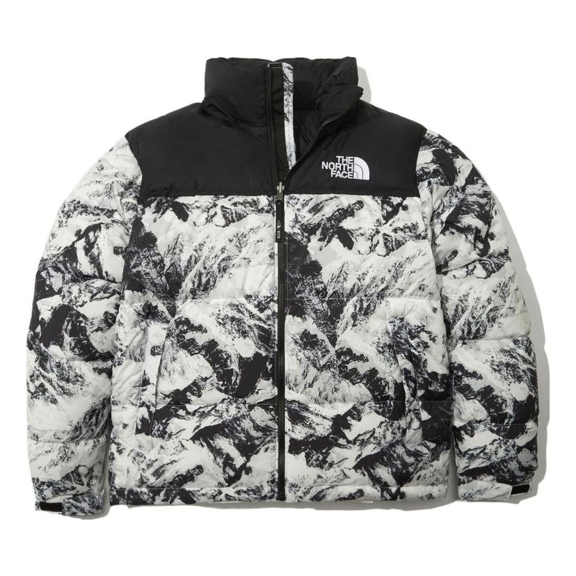 Puffer jakke The North Face 1996 Novelty Nuptse Print Puffer Jacket Sort | NJ1DN76A