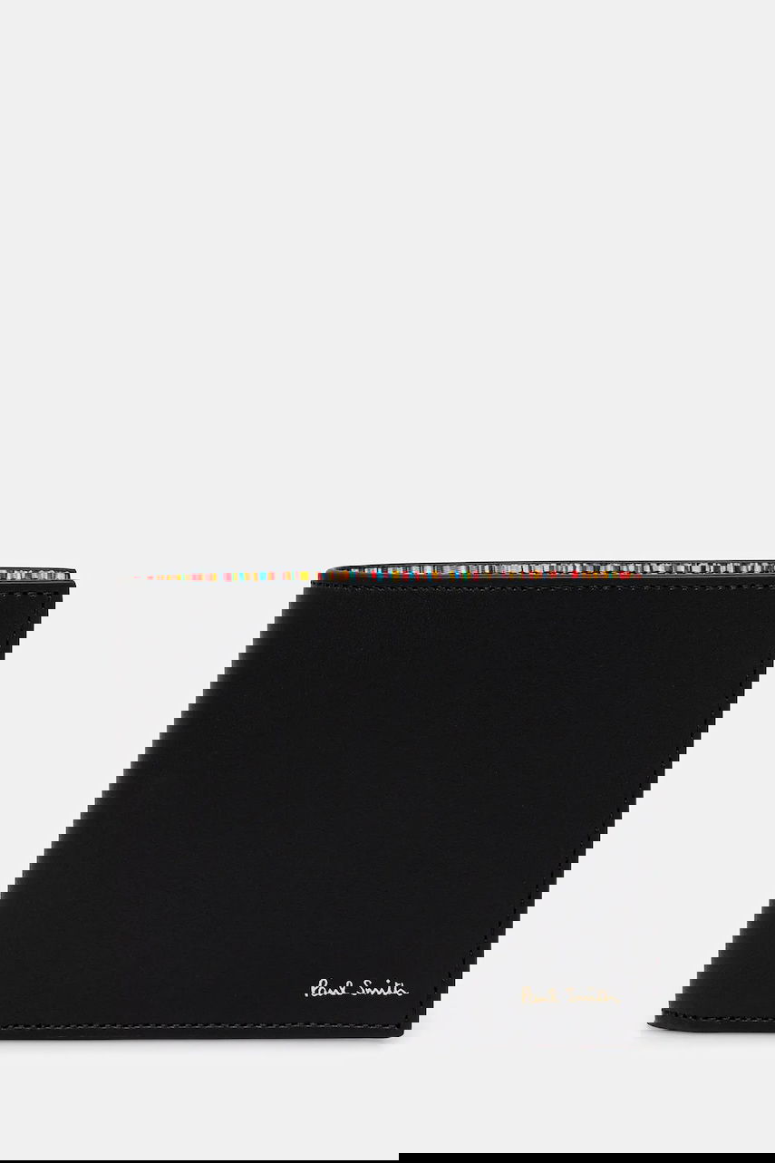 Tegnebog Paul Smith Paul Smith Leather Wallet with Multi-Stripe Trim Sort | M1A.4832.CMULTI, 0