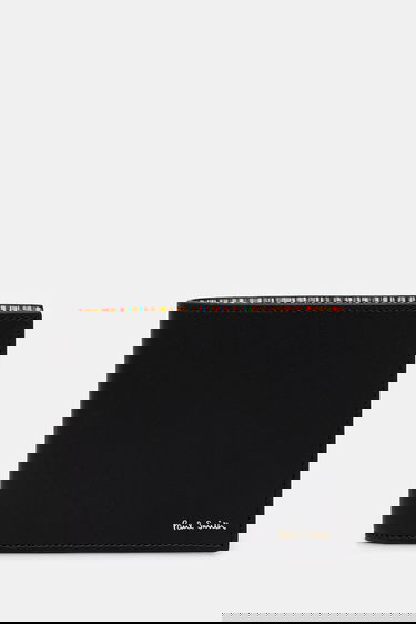 Tegnebog Paul Smith Paul Smith Leather Wallet with Multi-Stripe Trim Sort | M1A.4832.CMULTI, 0
