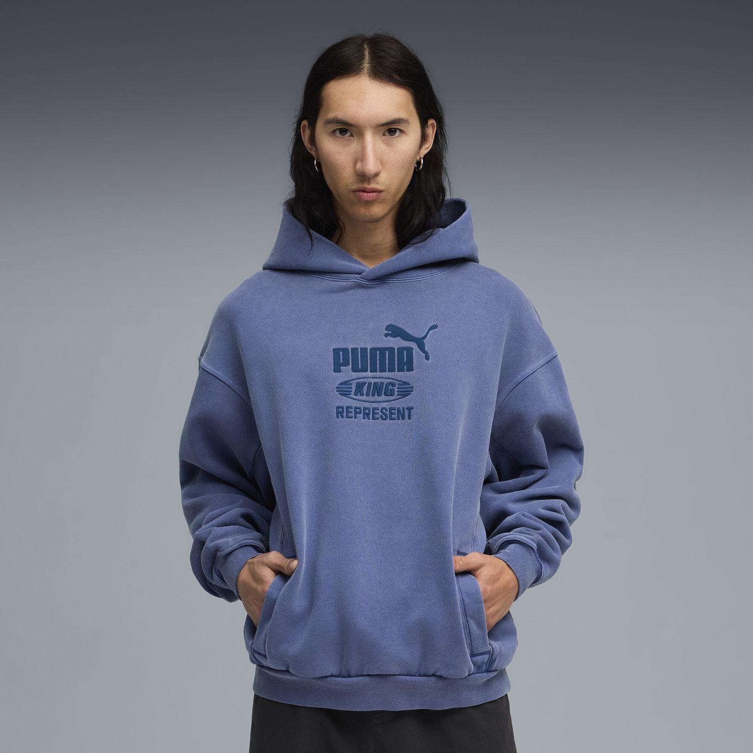 Sweatshirt Puma REPRESENT Hooded Sweatshirt Blå | 632542_78, 0