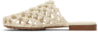 Sneakers og sko Bottega Veneta Bottega Veneta Supple Lambskin Flat Sandals Hvid | 827669 V3H60, 2