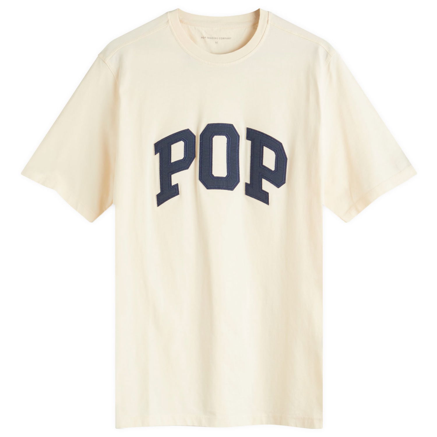 T-shirt Pop Trading Company Arch Logo T-Shirt, Size Large Beige | POPSS25-02-010, 0