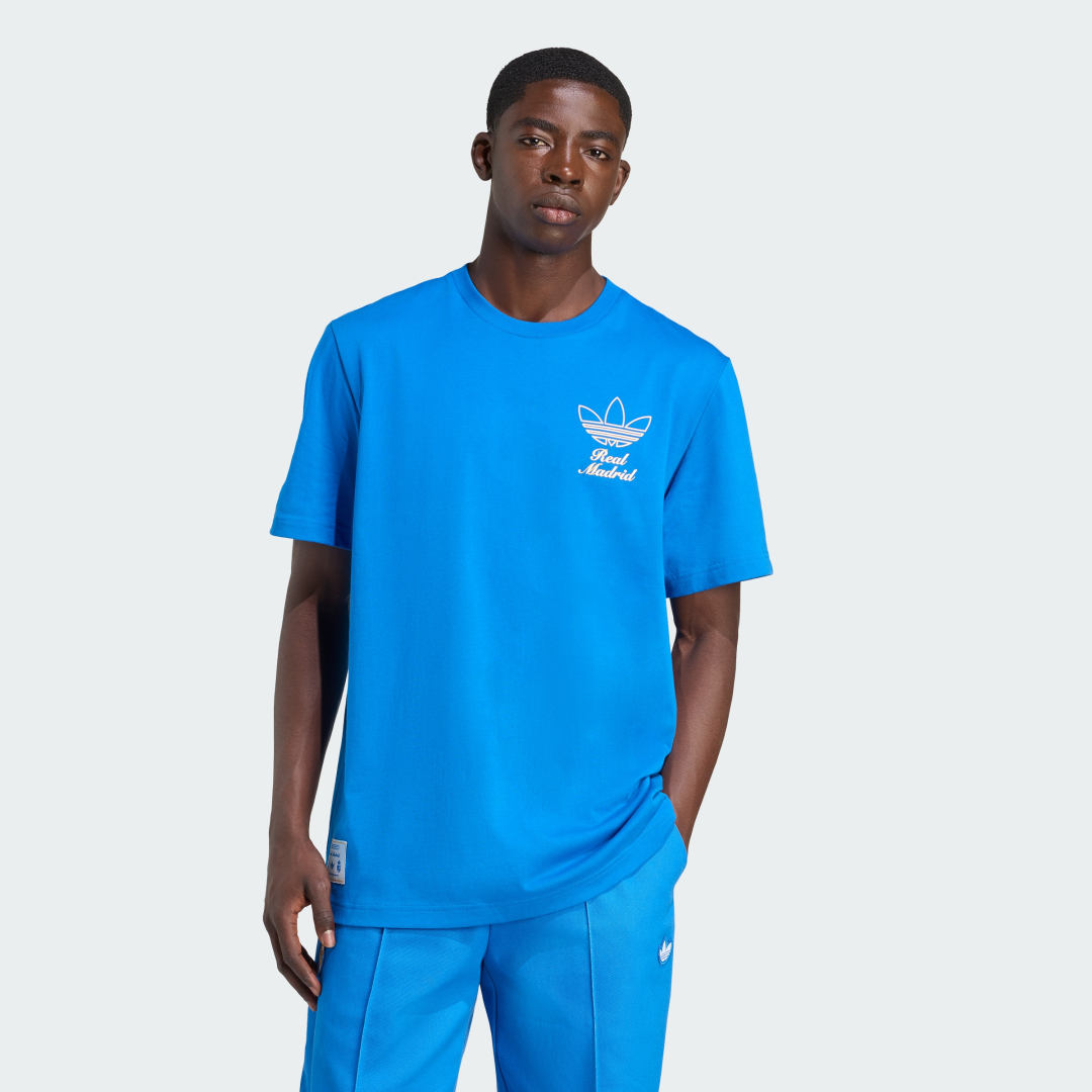 T-shirt adidas Performance Real Madrid Terrace Icons T-Shirt Blå | JM2123, 0