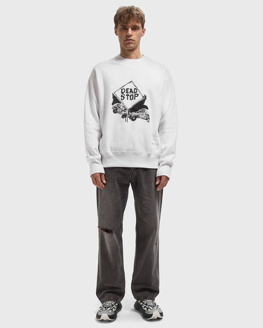 Sweatshirt Comme des Garçons Sweatshirt Dead Stop Print Grå | HP-T010-W25-1, 2