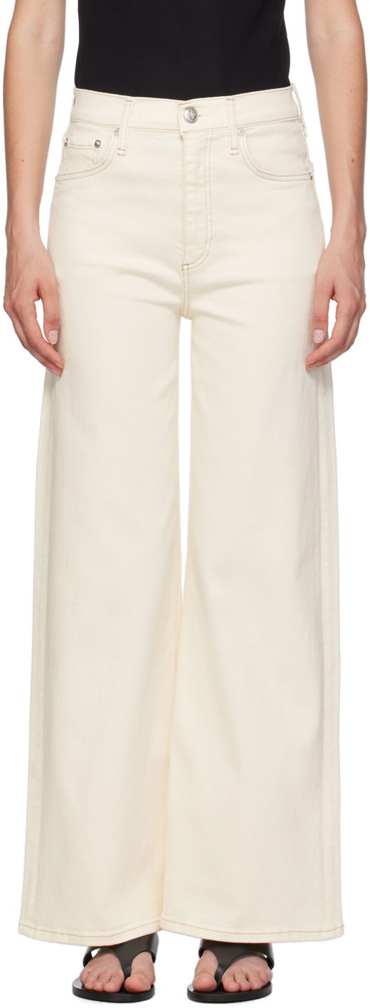 Jeans rag & bone Sofie Ankle Wide-Leg Jeans Hvid | WDD24P2993BREC