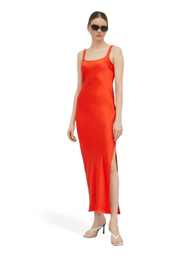 Kjole Samsoe Samsoe Sunna Slim Fitting Dress Orange | F23100173