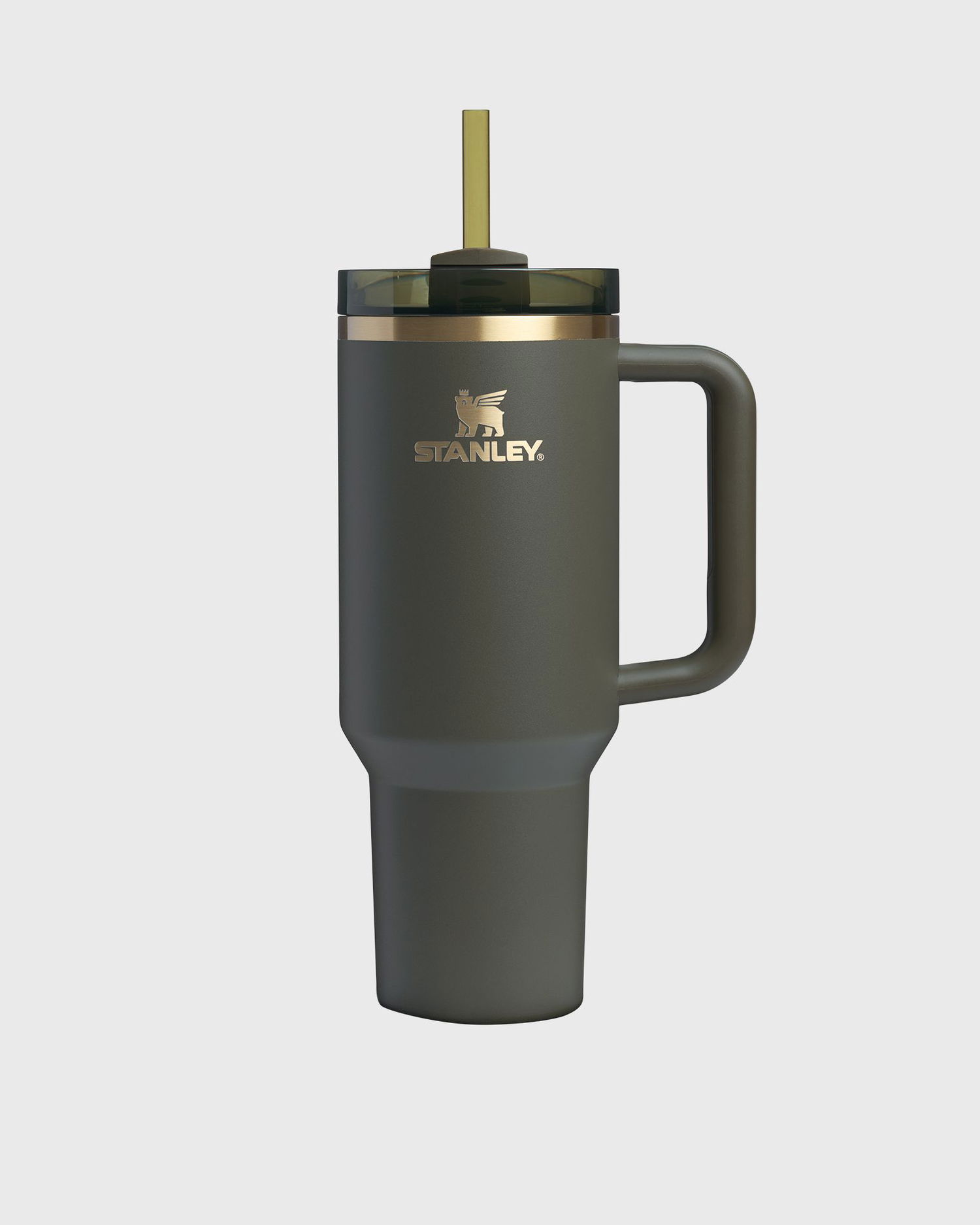 Drikkeflaske Stanley Quencher H2.O FlowState Handled Tumbler 40 oz with Straw Grøn | 10-10824-988, 1
