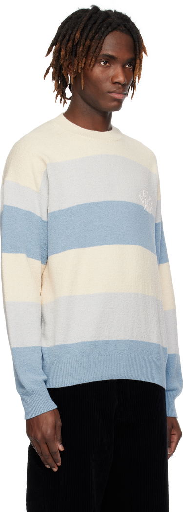 Sweater KENZO Kenzo Paris Embroidered Striped Sweater Blå | FF55PU7063CC, 1