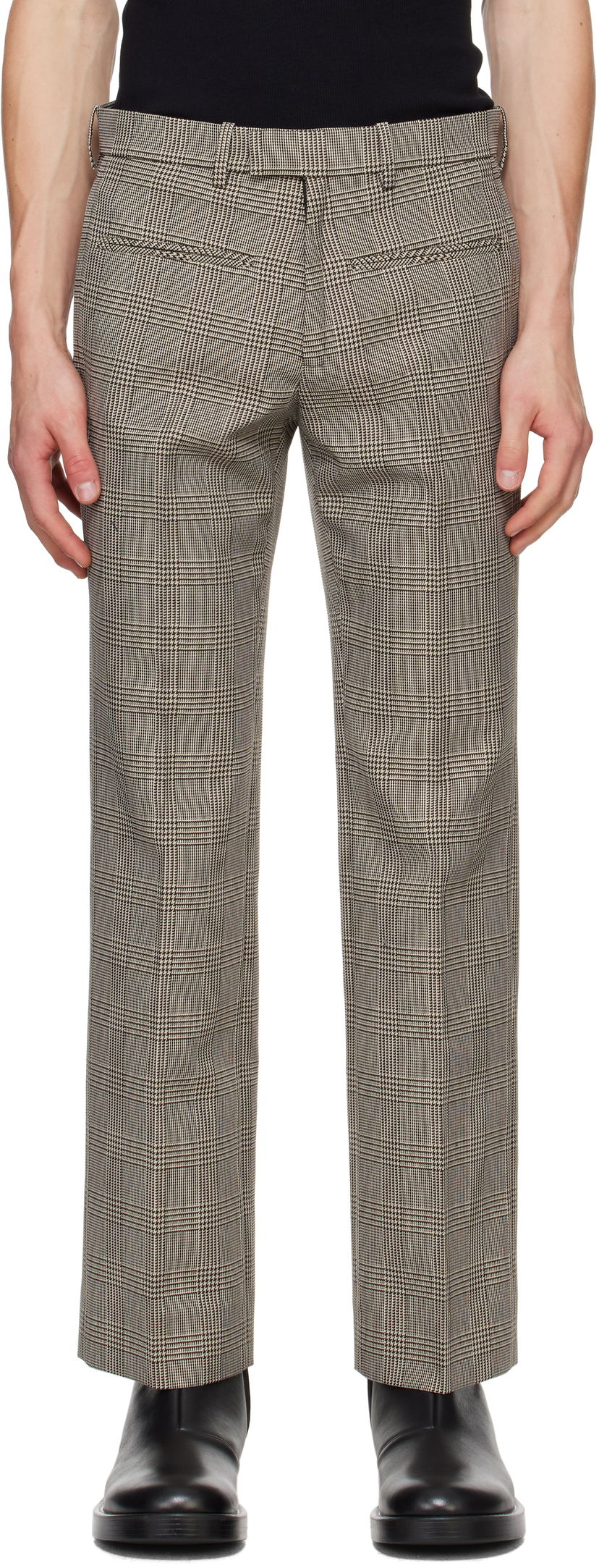 Bukser Courrèges Prince of Wales Check Trousers Brun | 324CPA249PL0166