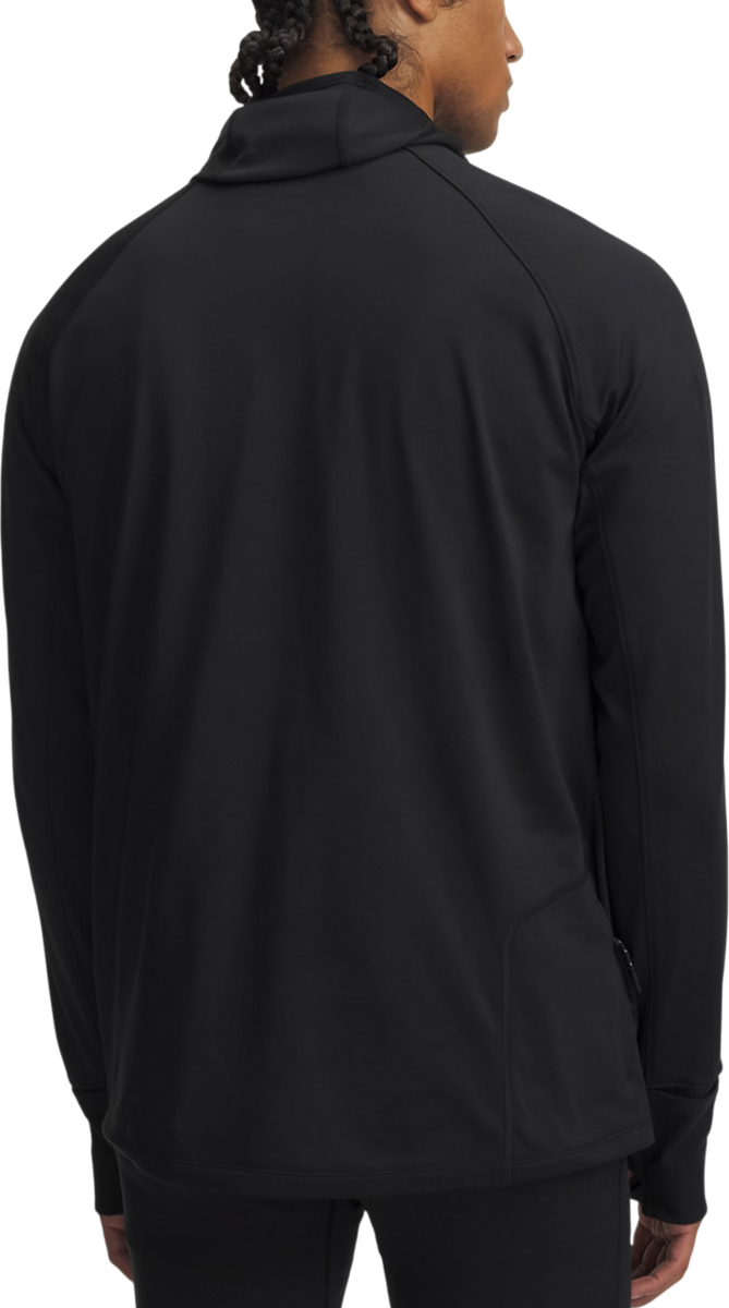 Sweatshirt Under Armour Velociti Pro Balaclava Hoodie with Reflective Stripes and Thumbholes Sort | 6005969-004, 1