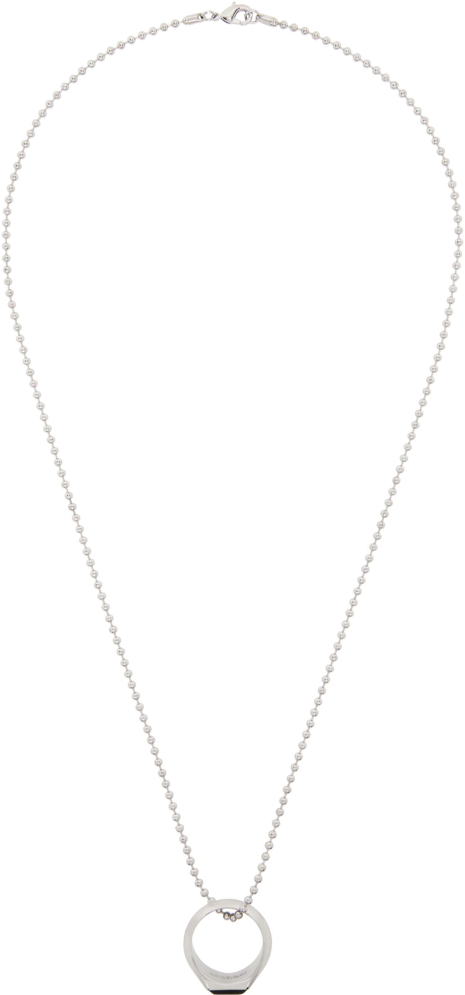 Halskæde DSQUARED2 Dsquared2 D2 Hedonism Punk Ring Necklace Metalisk | NEM0011-13420001-M885, 0