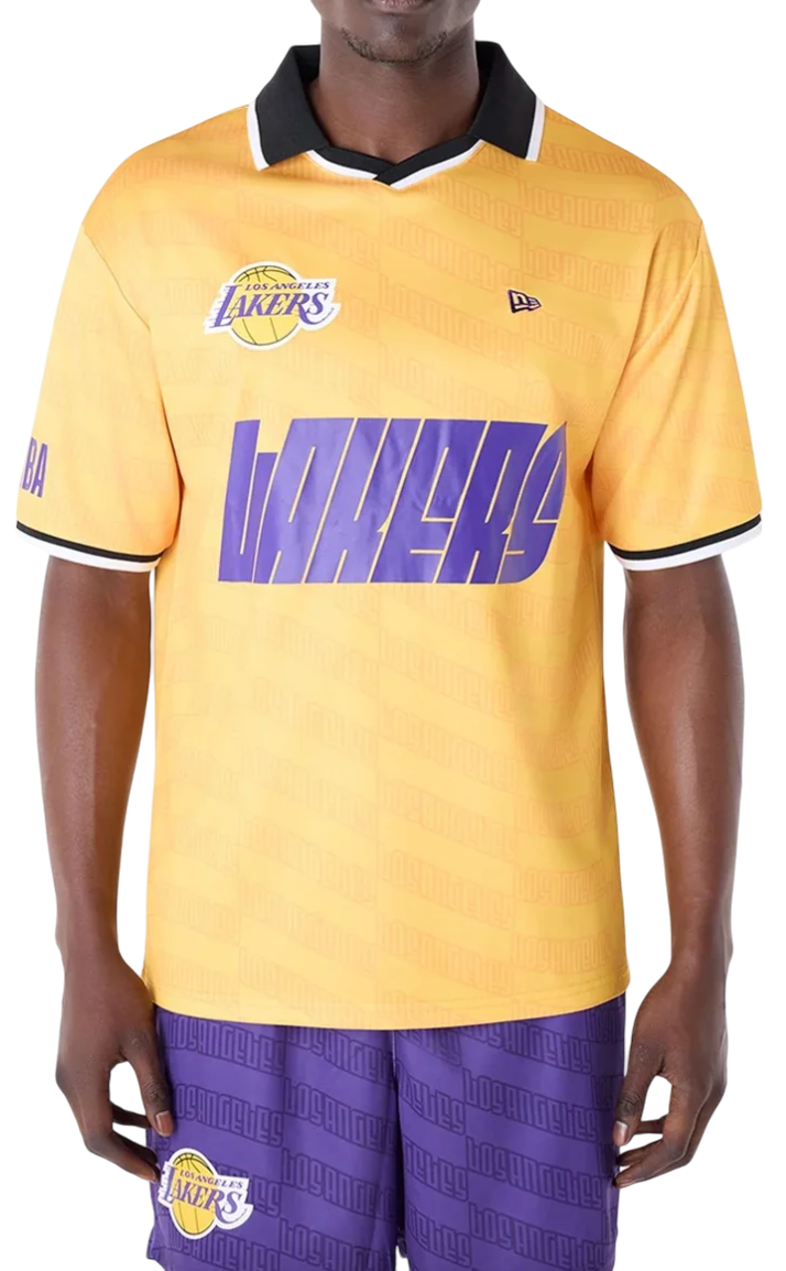Jersey New Era NBA Los Angeles Lakers Oversized T-Shirt Gul | 60596415-60596415