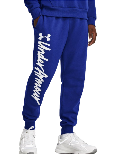Joggingbukser Under Armour UA Rival Fleece Mørkeblå | 1379776-400