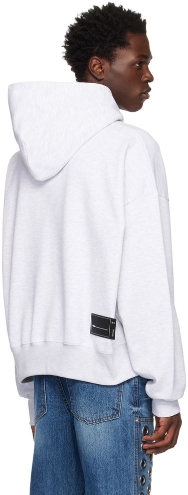 Sweatshirt We11done Embroidered Hoodie Grå | WD-TH3-22-714-U-GY, 2