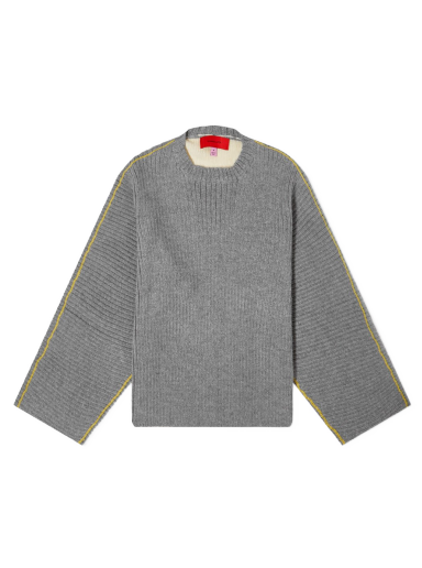 Sweater Eckhaus Latta Ash Knitted Sweater Grå | 4026-EL-AW22-C