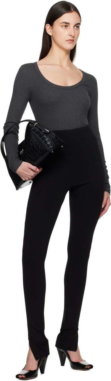 Krop TOTEME TOTEME Classic Rib Long Sleeve T-Shirt Grå | 251-WRT1060-FB0246, 4