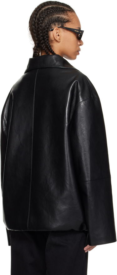 Jakke Nanushka Nanushka Aiman Faux-Leather Jacket Sort | NW25RSJK13999, 2