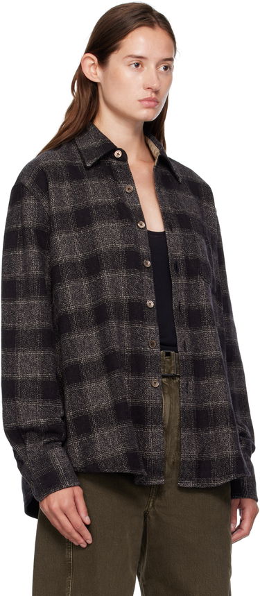 Skjorte OUR LEGACY OUR LEGACY Checked Button-Down Shirt Grå | M4252AO, 4