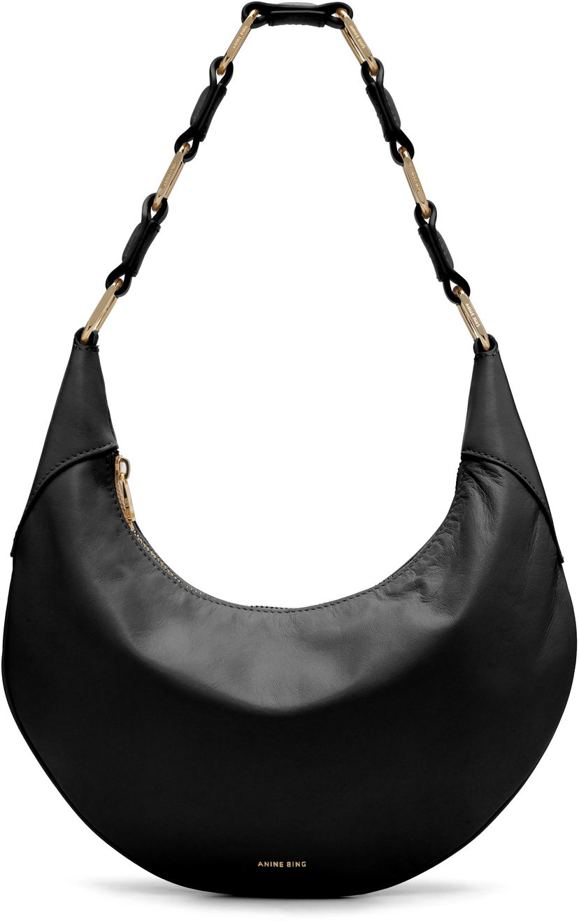 Håndtaske Anine Bing Anine Bing Kate Hobo Bag Sort | A-13-10695-BLK1