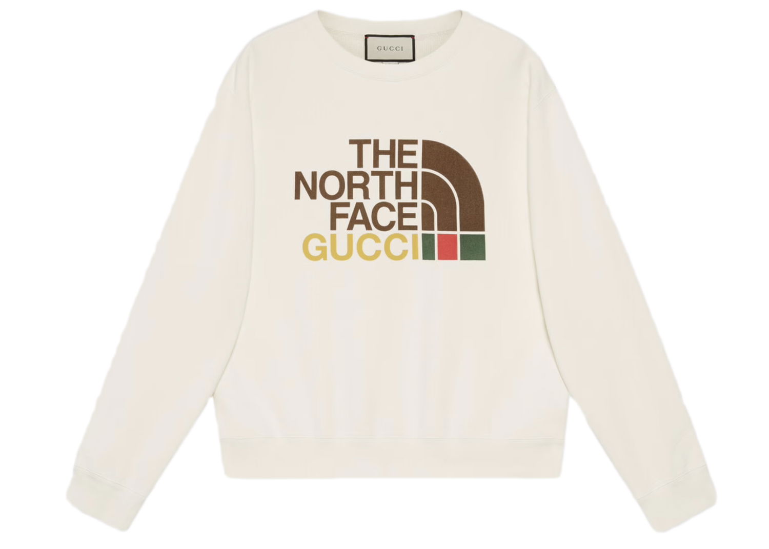 Sweater Gucci The North Face x Cotton Crewneck Hvid | 626990 XJDCM 9756, 0