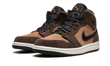 Sneakers og sko Jordan Air Jordan 1 Mid "Earthy Brown" GS Brun | DC7248-200, 3