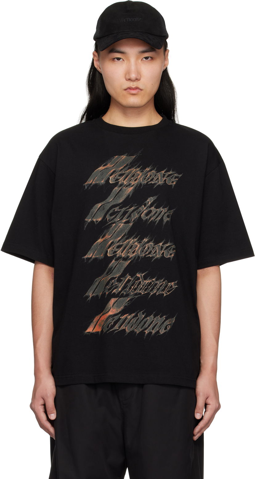 T-shirt We11done We11done Spark Logo T-Shirt Sort | WD-TT0-25-751-U-BK
