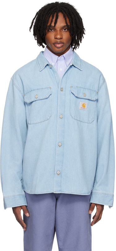 Skjorte Carhartt WIP Carhartt WIP Harvey Denim Overshirt Blå | I033346, 0