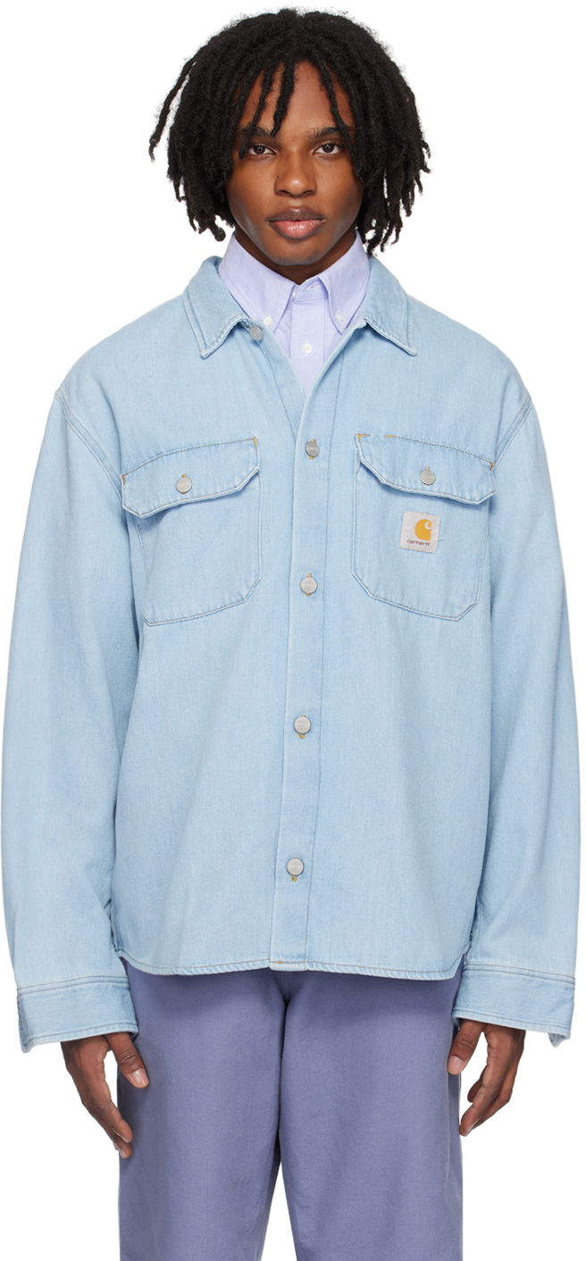 Skjorte Carhartt WIP Carhartt WIP Harvey Denim Overshirt Blå | I033346