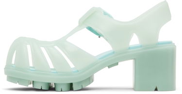 Skopleje Bottega Veneta Bottega Veneta Gertie Fisherman Heeled Sandals Grøn | 827620 V2AS0, 2