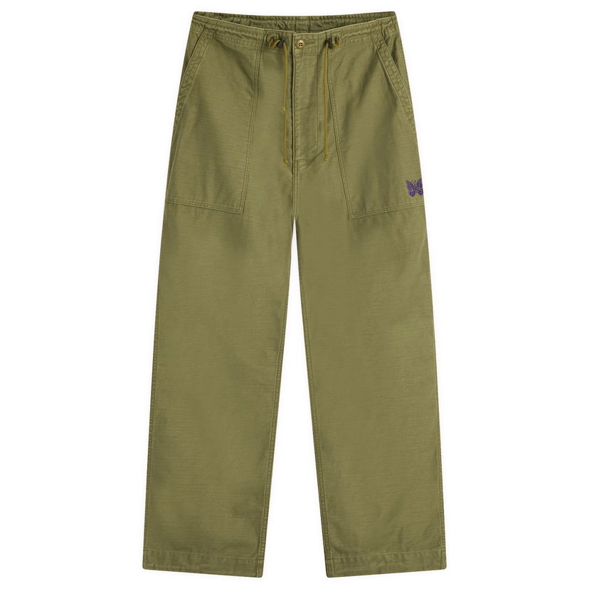 Cargo bukser Needles Needles Fatigue Pants, Size Large Grøn | QV147-A