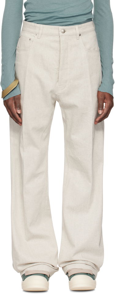 Bukser Rick Owens Rick Owens Hollywood Geth Jeans Beige | RU01E5333 DRD, 0