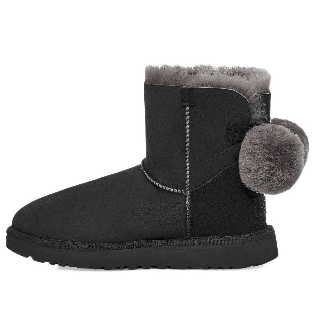 Sneakers og sko UGG Fuzzy Bow Mini Boots Sort | 1132018-BLK, 0