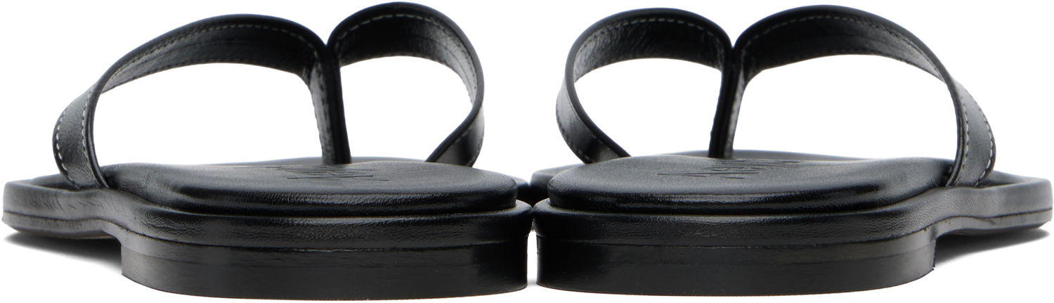 Tøj Aeyde Aeyde Melody Leather Toe-Post Flip-Flops Sort | A11-FS-FDMR08FL191-SS25-800-007, 1