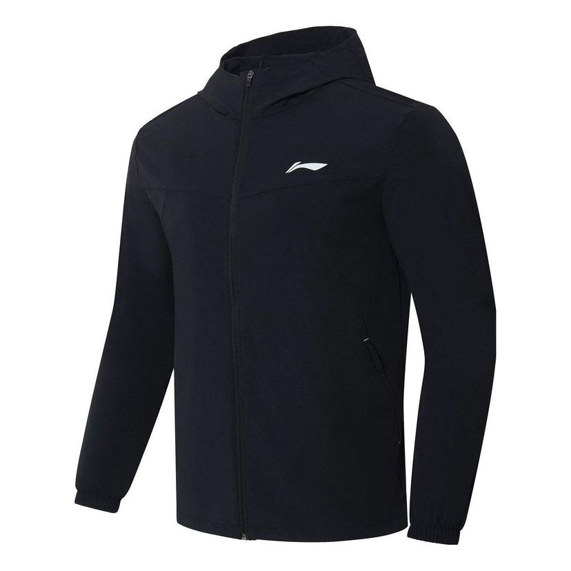 Vindjakke Li-Ning Running Windbreaker Sort | AFDS365-6