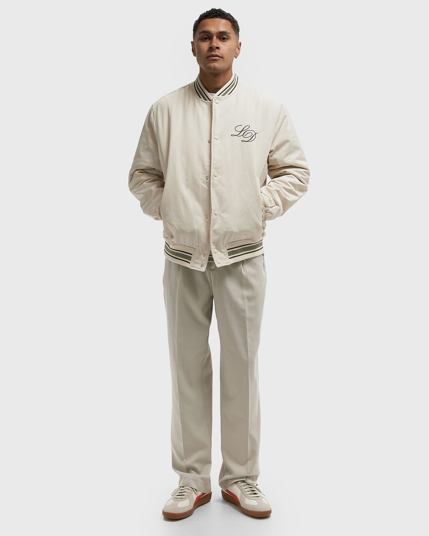 Bukser Les Deux Randall Pleated Twill Pants Beige | 1000062-815, 1