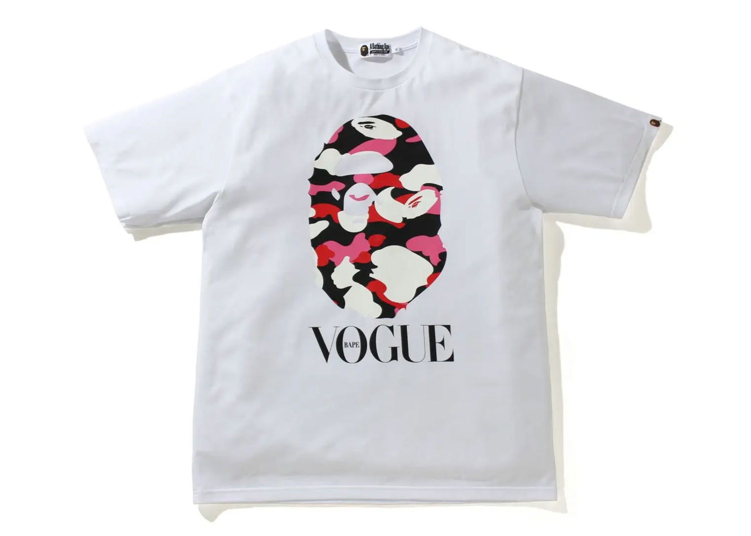 T-shirt BAPE VOGUE x Ape Head Tee Hvid | 1H23-209-911 WHT, 0