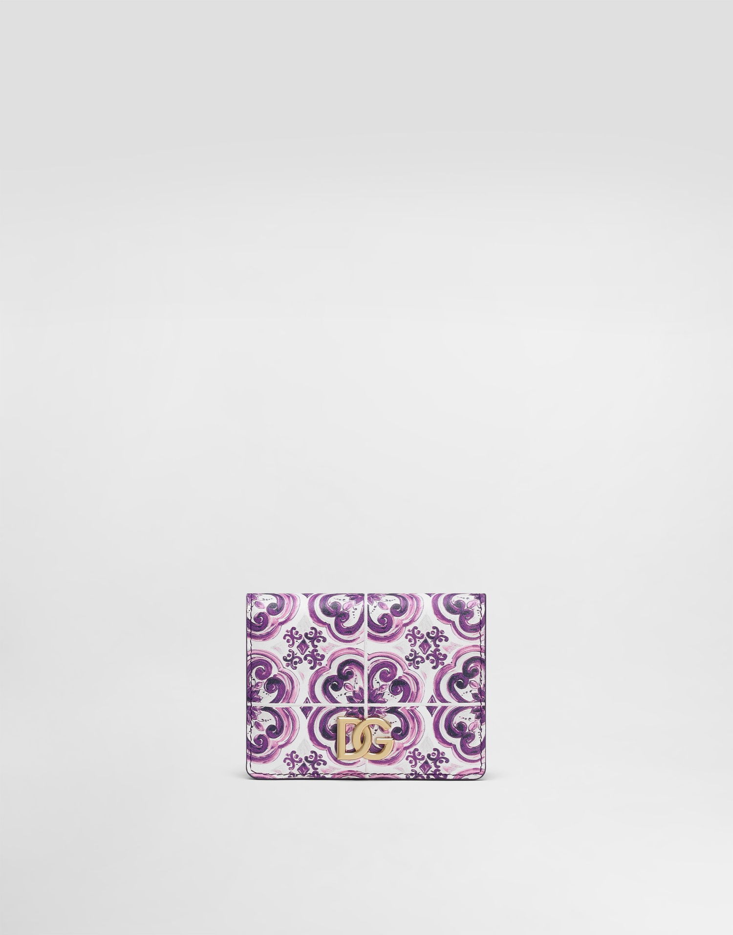 Tegnebog Dolce & Gabbana Dolce & Gabbana Calfskin Continental Wallet with Majolica Print Lilla | BI1211AO026I03TN, 0