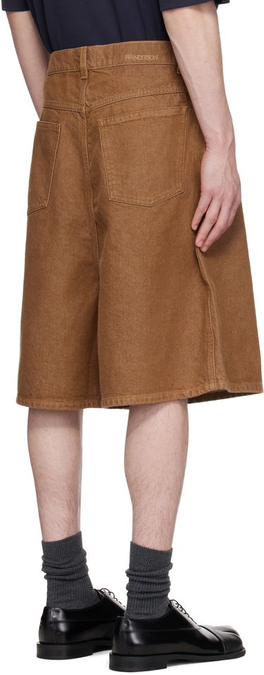 Shorts JW Anderson JW Anderson Aged Denim Shorts Brun | DT0114-PG1756, 2